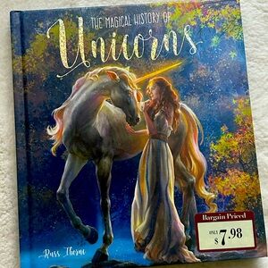 Book- the magical history of Unicorns.  Brand new book with tags